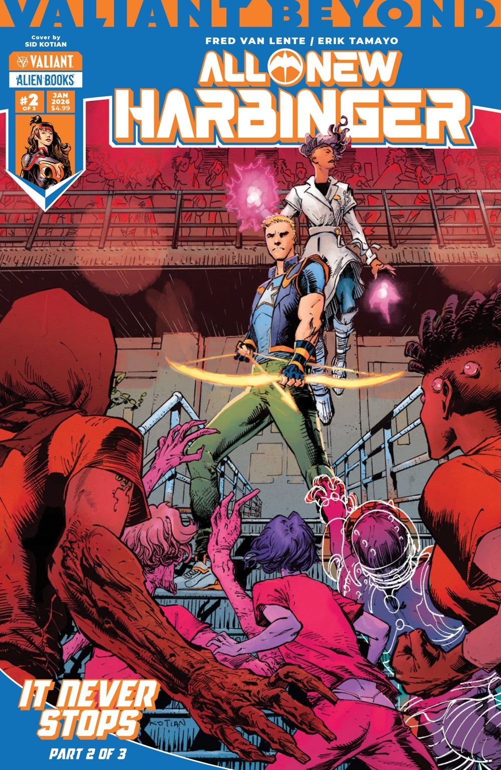 Valiant Beyond All-New Harbinger #5 (It Never Stops #2)(Cover B Sid Kotian)