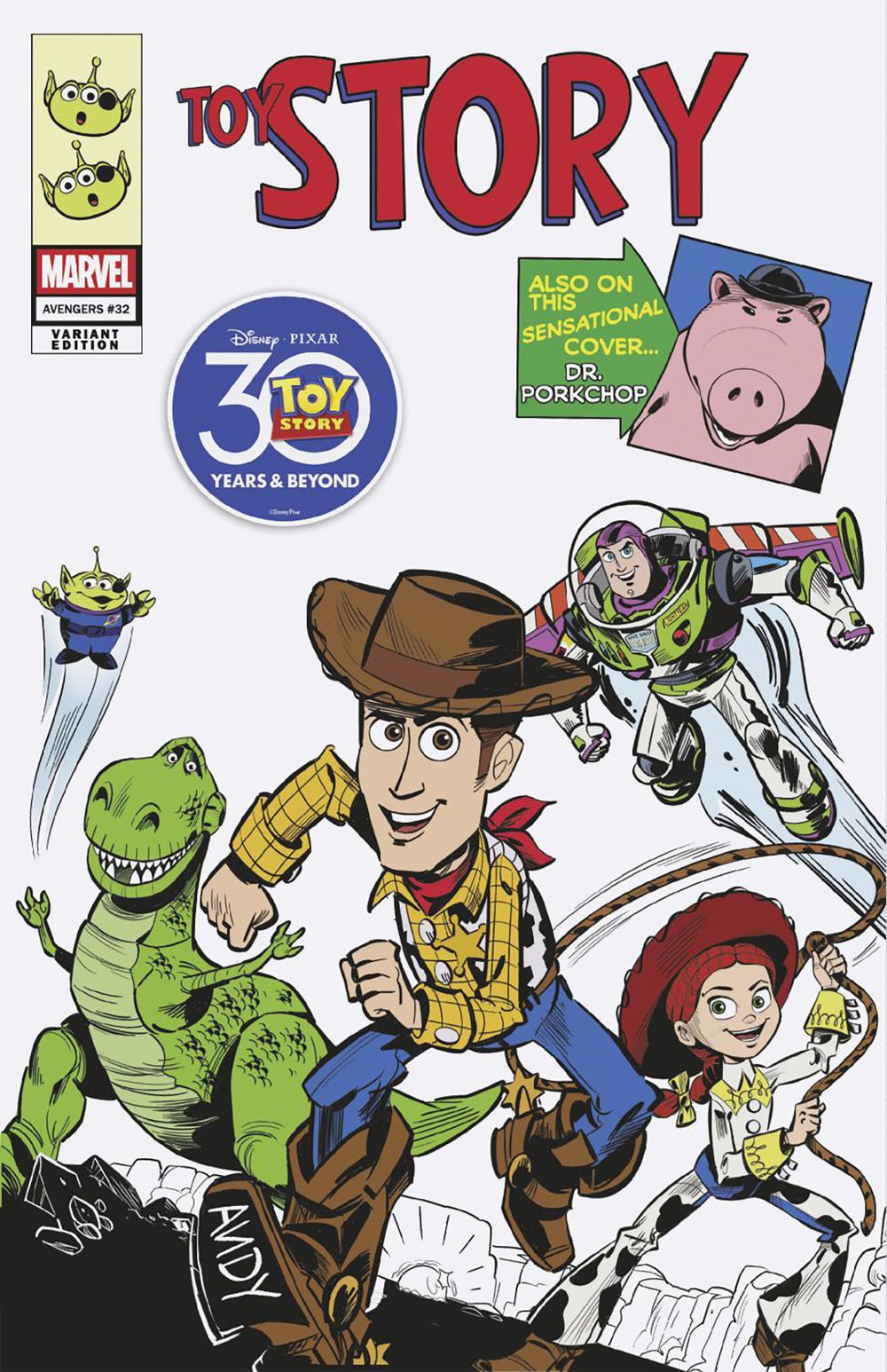 Avengers #32 (Cover E Marco Forcelloni Pixar Toy Story Homage Variant)
