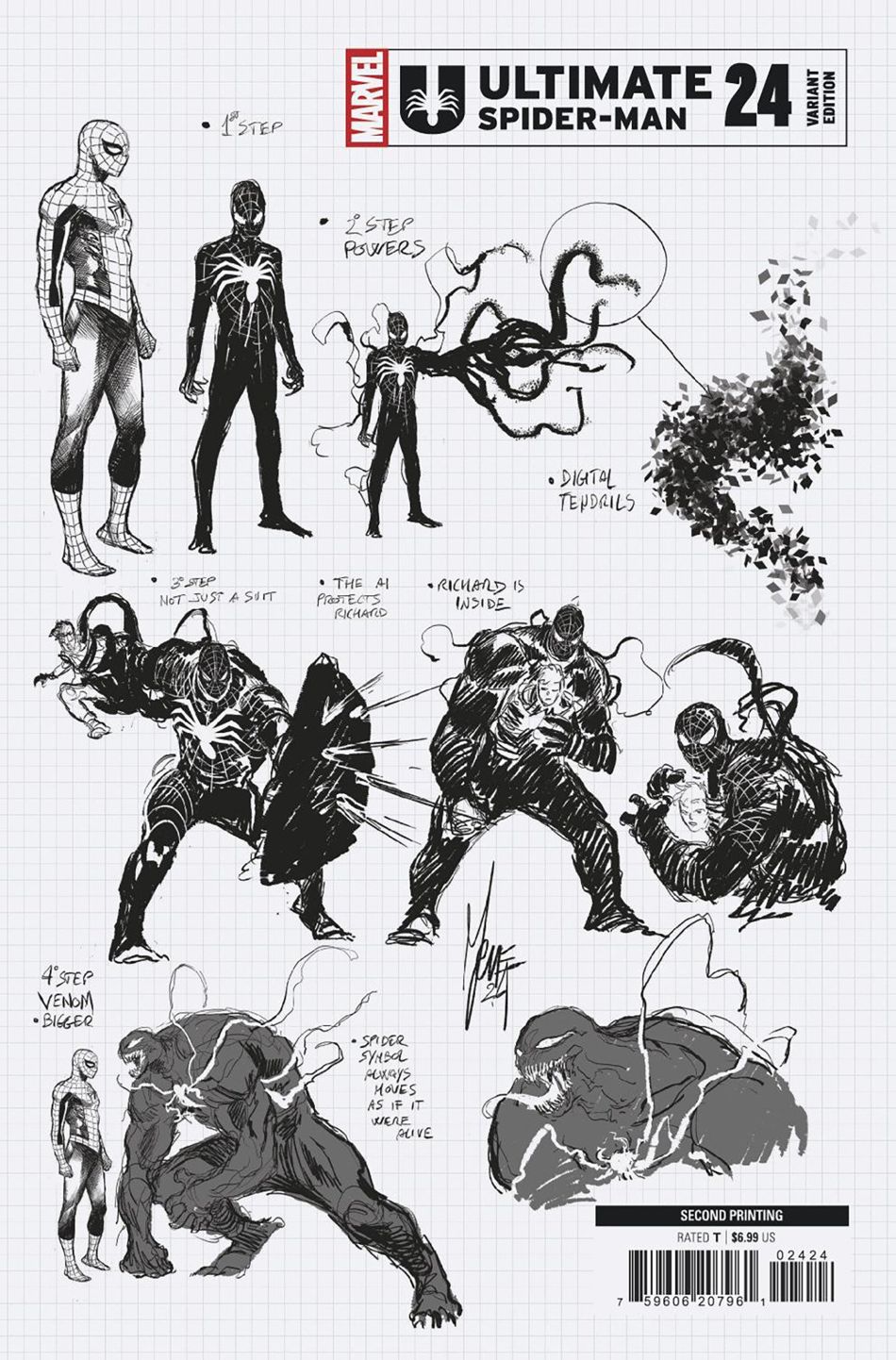 Ultimate Spider-Man #24 (2nd Printing Cover B Marco Checchetto Design Variant)