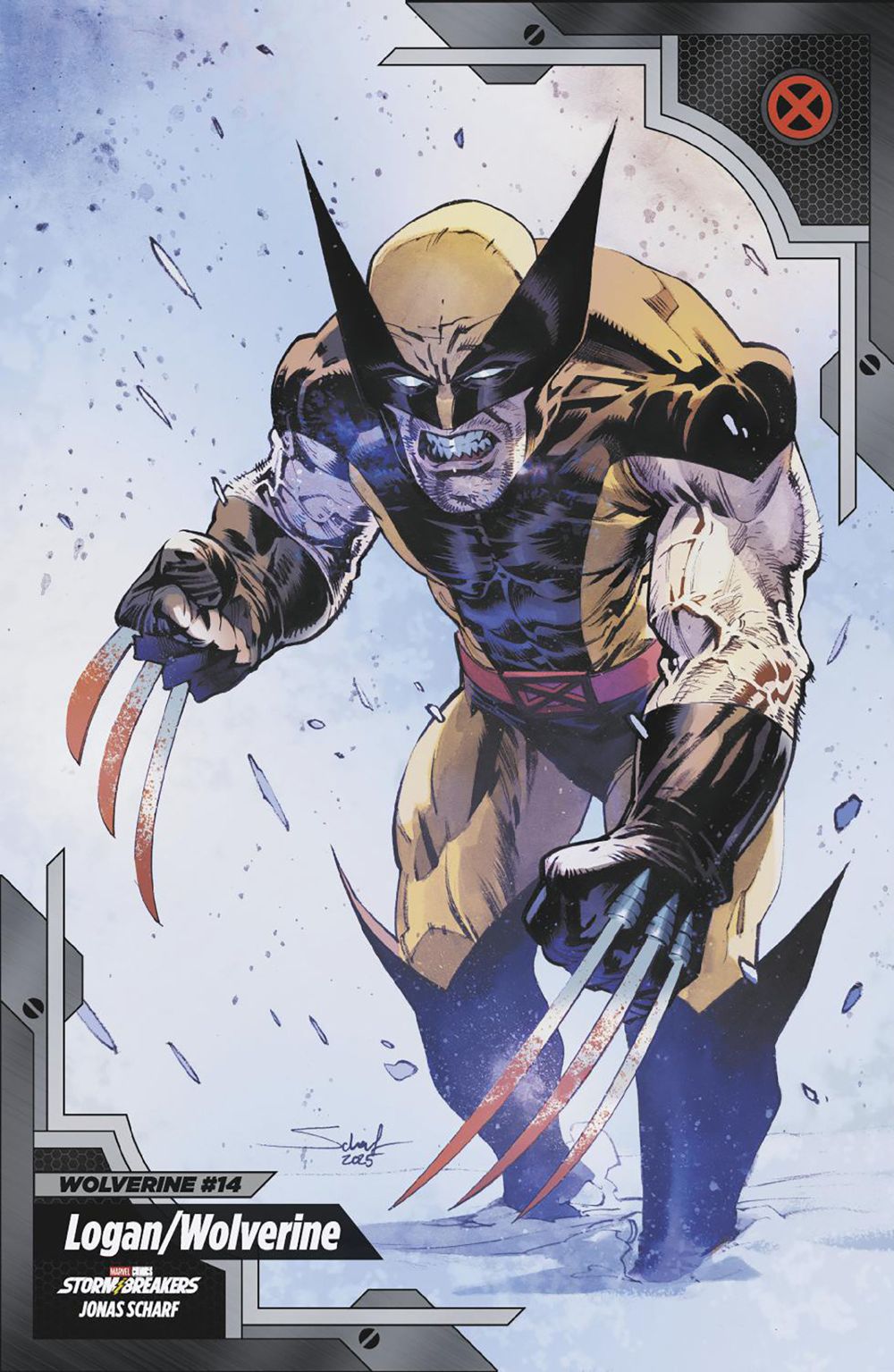Wolverine #14 (Cover E Jonas Scharf X-Men Trading Card Variant)
