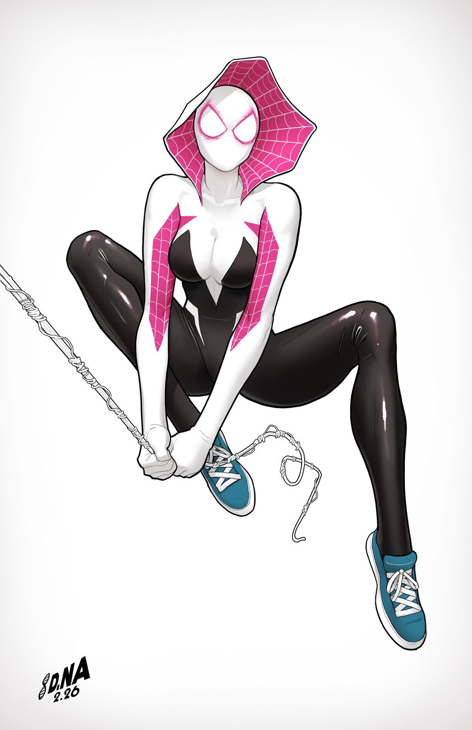 Amazing Spider-Man #26 (Cover H David Nakayama Color Block White Full Art Variant)(Death Spiral)