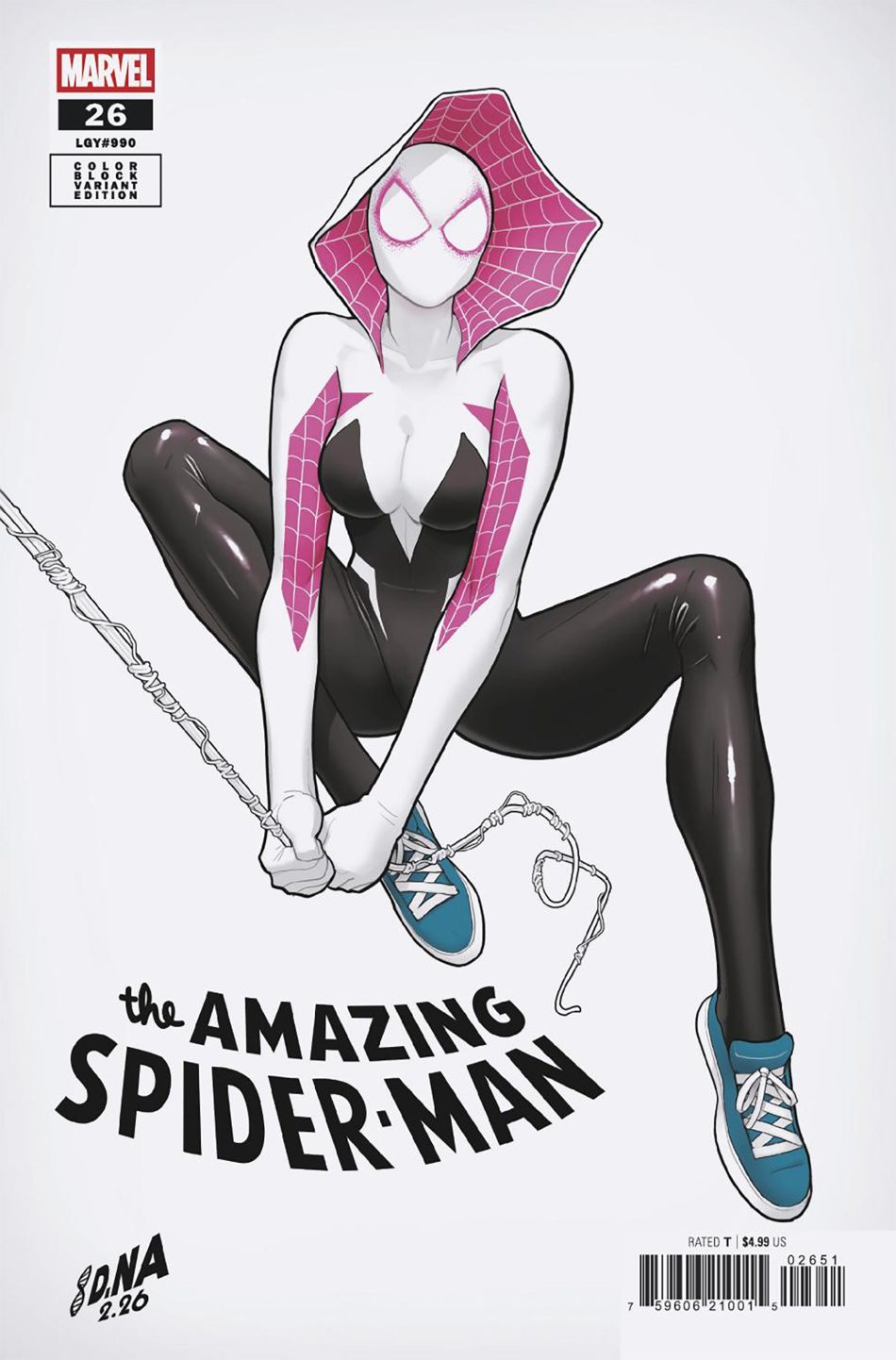 Amazing Spider-Man #26 (Cover E David Nakayama Color Block White Variant)(Death Spiral)