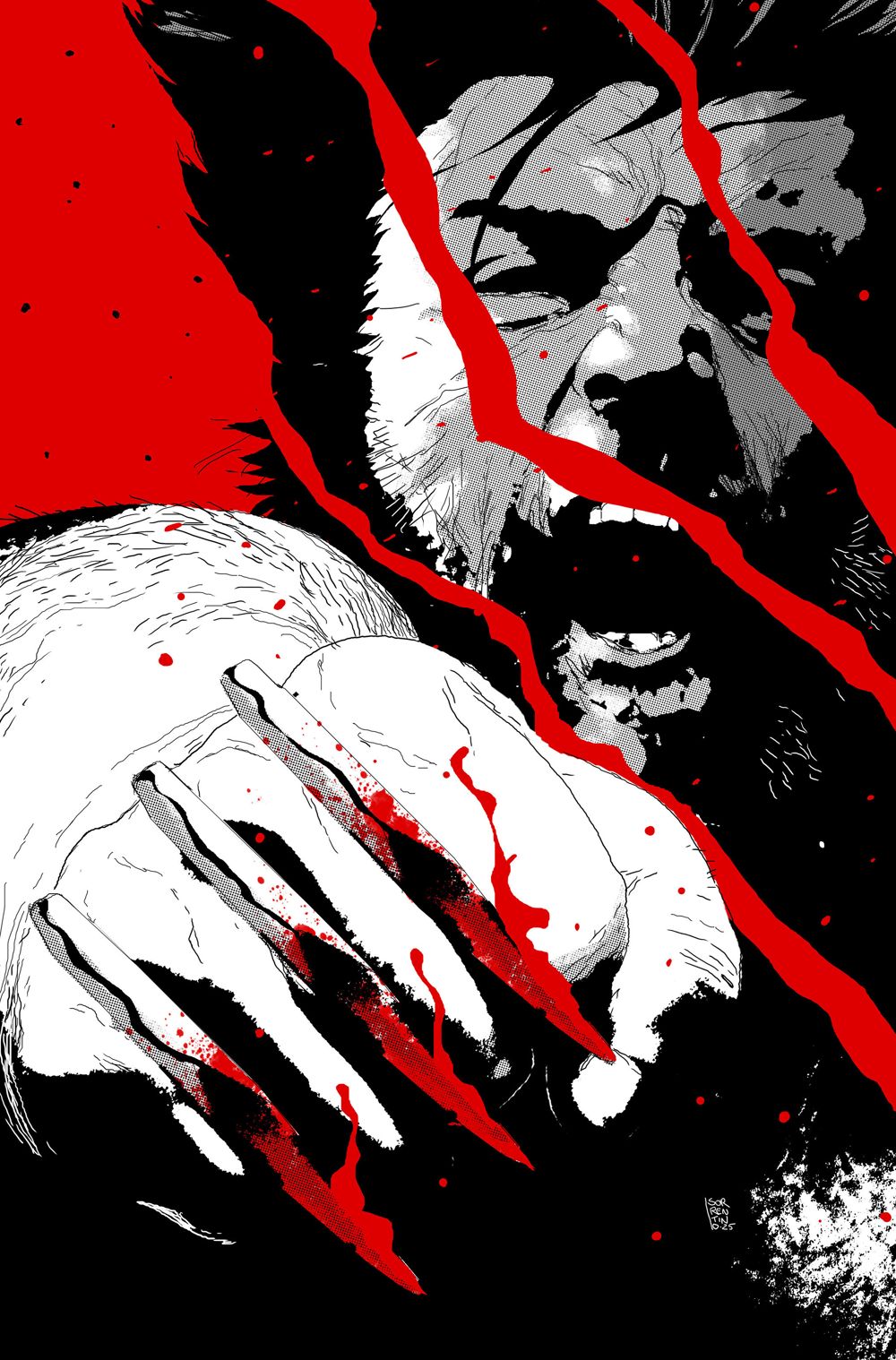 Logan Black White And Blood #1 (Of 4)(Cover E Andrea Sorrentino Full Art Variant)