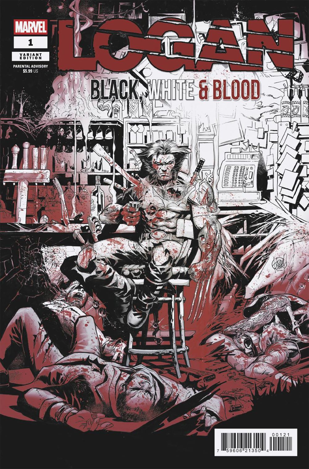 Logan Black White And Blood #1 (Of 4)(Cover B Adam Kubert)