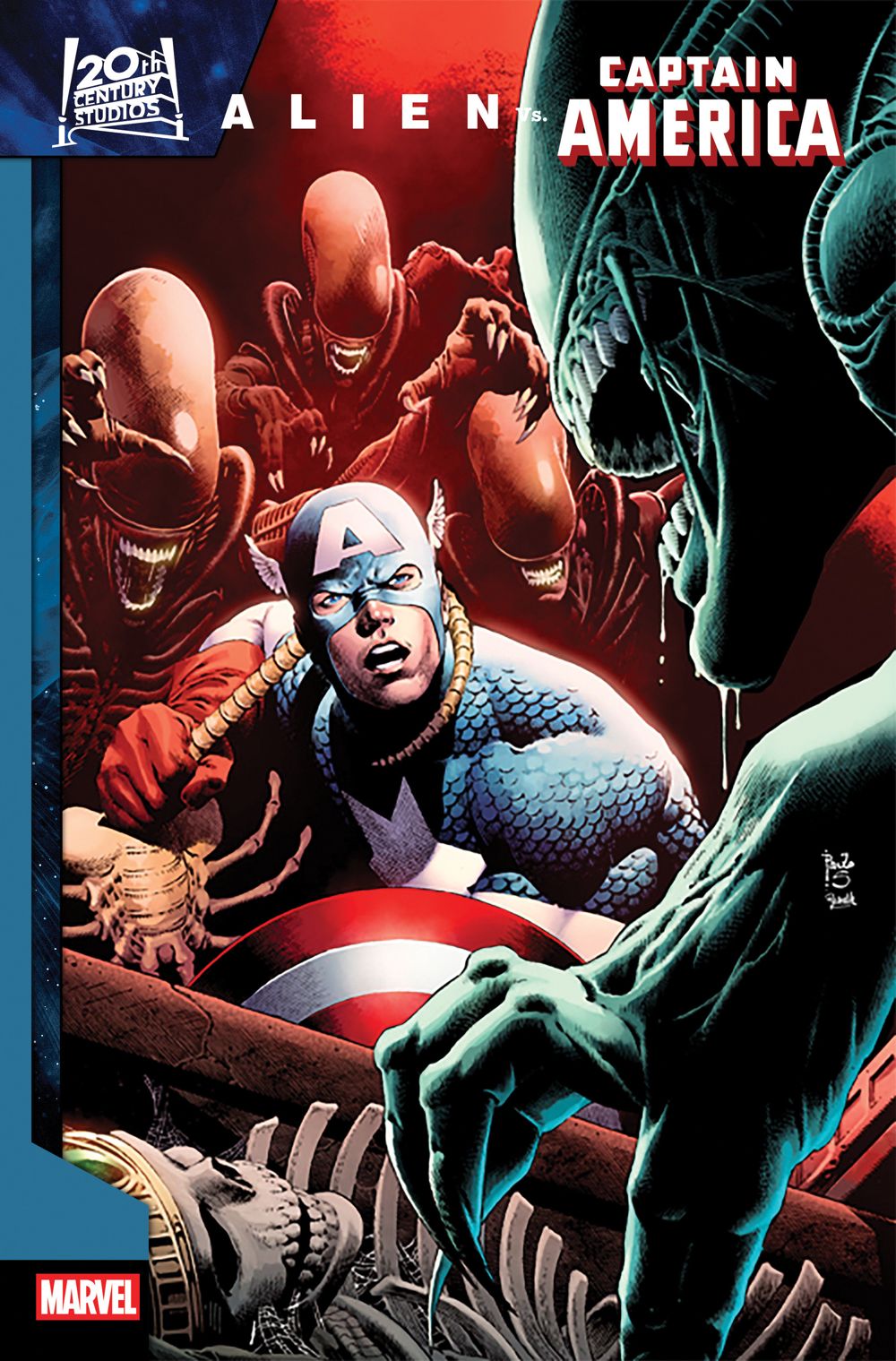 Alien Vs. Captain America #1 (Of 4)(Cover D Paulo Siqueira)