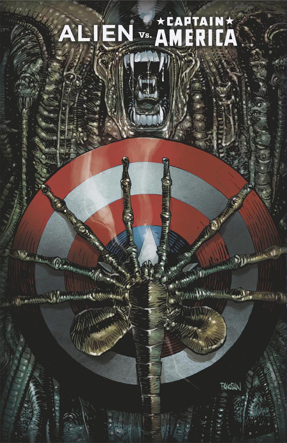 Alien Vs. Captain America #1 (Of 4)(Cover B Dan Panosian Foil Variant)