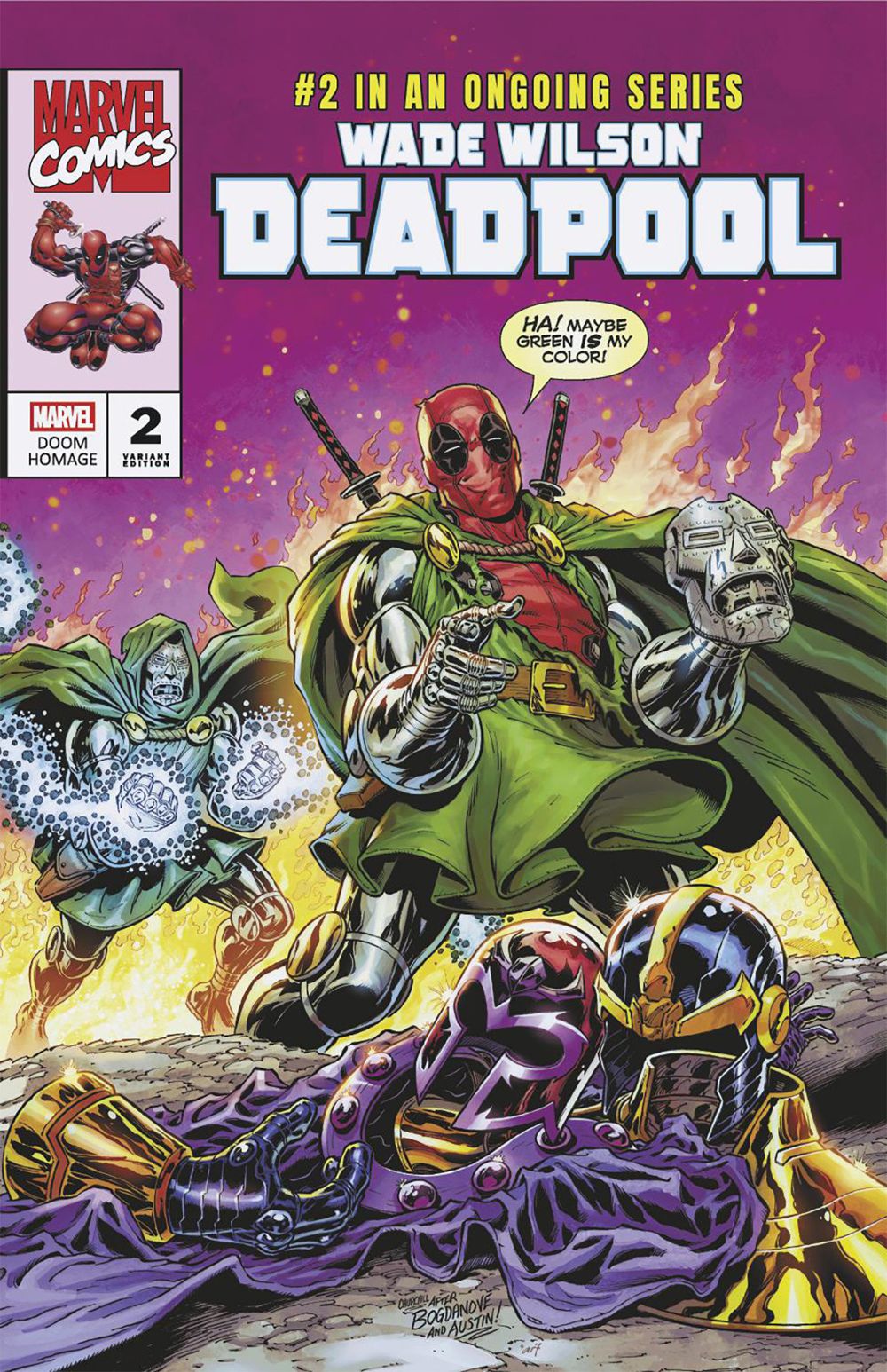 Wade Wilson Deadpool #2 (Cover B Ian Churchill Doom Homage Variant)
