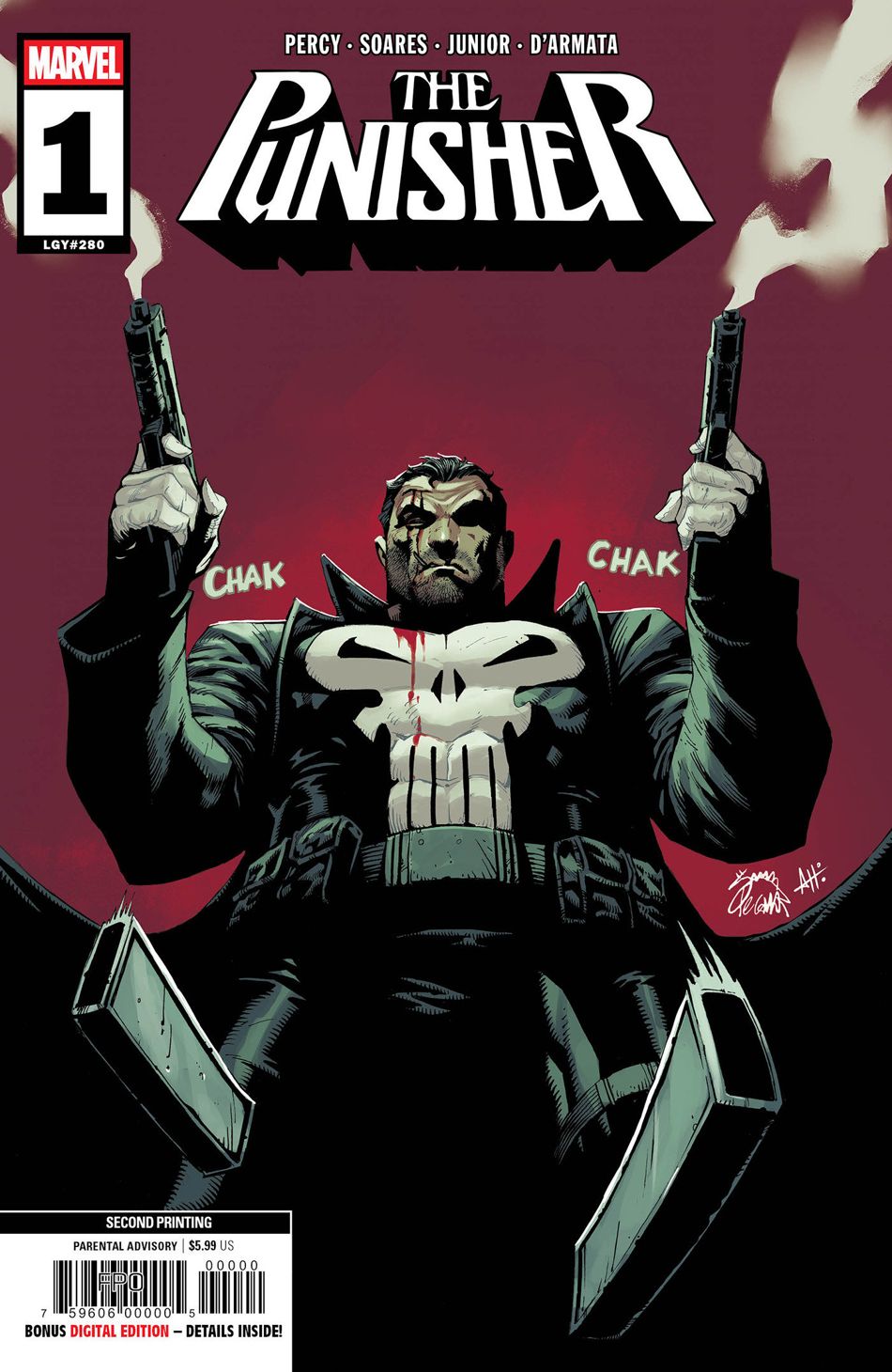 Punisher #1 (2nd Printing Cover A Ryan Stegman)