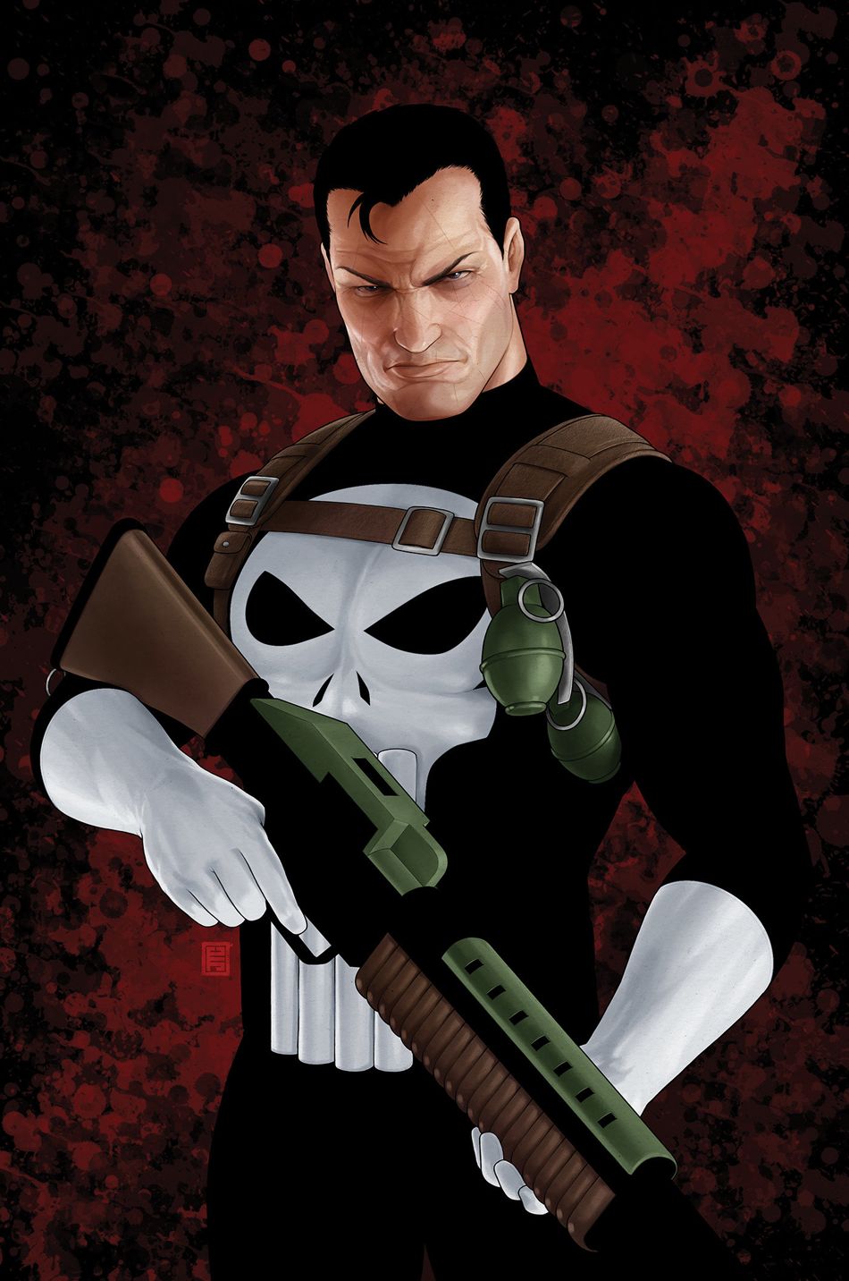 Punisher #1 (2nd Printing Cover B John Tyler Christopher Full Art Variant)