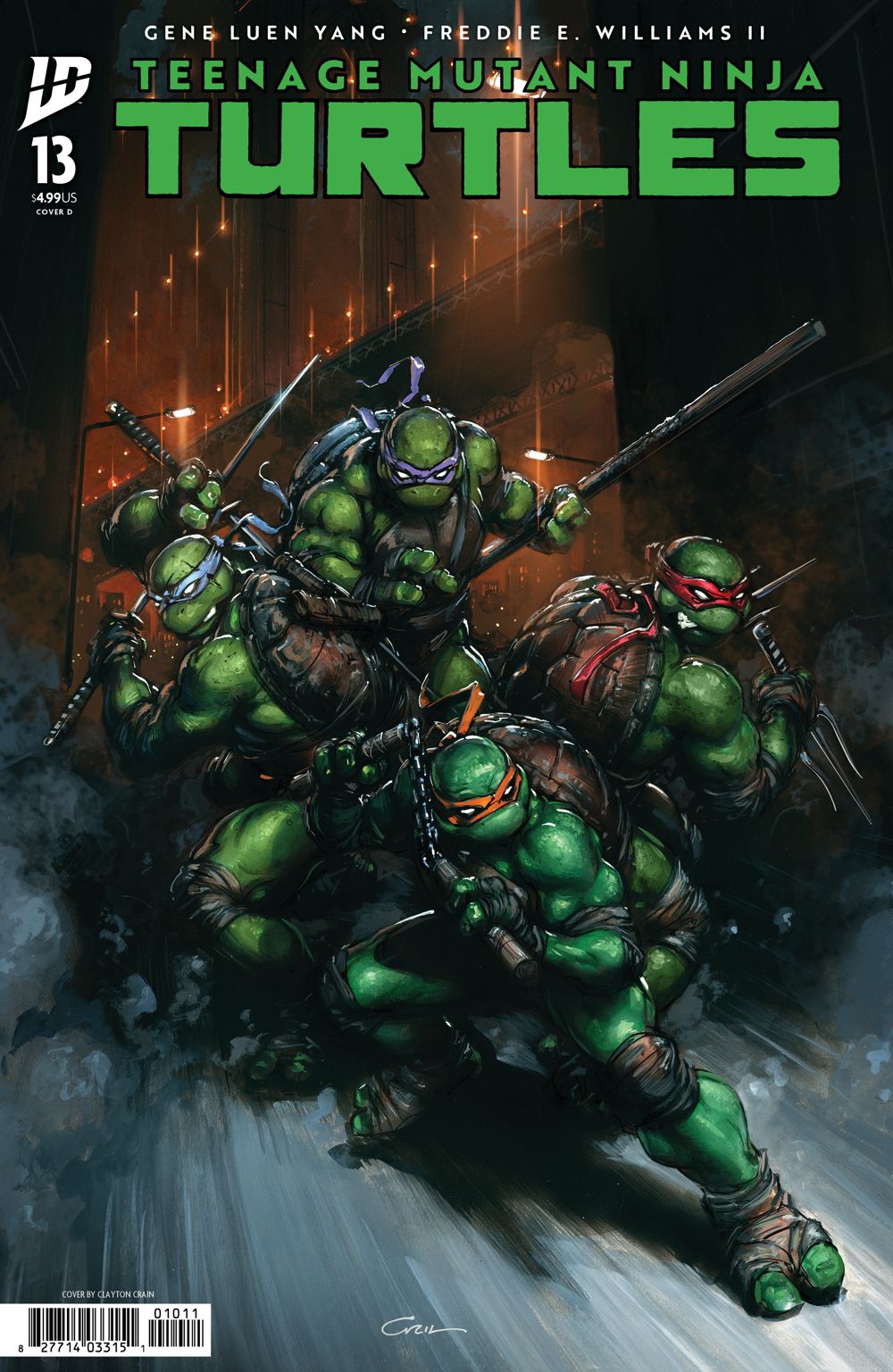 Teenage Mutant Ninja Turtles (2024) #13 (Cover D Clayton Crain)