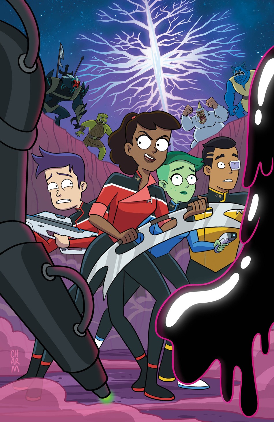 Star Trek Lower Decks #1 IDW Classics (Cover B Derek Charm Full Art Foil Variant)