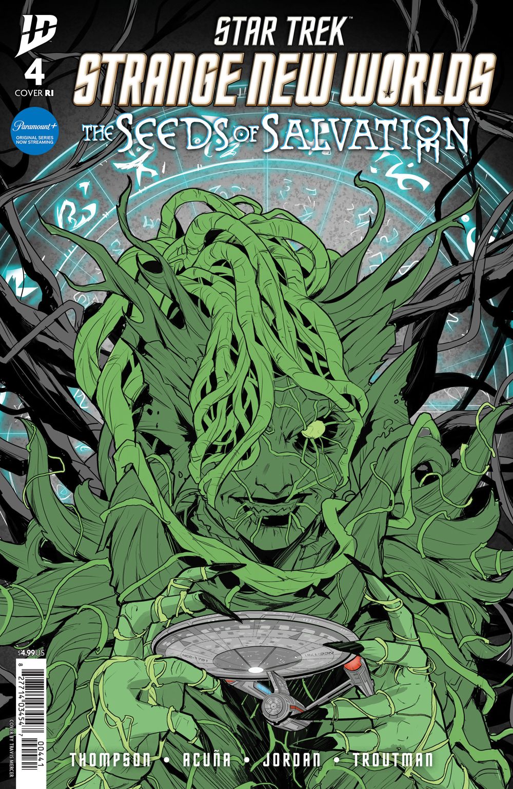 Star Trek Strange New Worlds The Seeds Of Salvation #4 (Cover D Travis Mercer Black & White Variant)