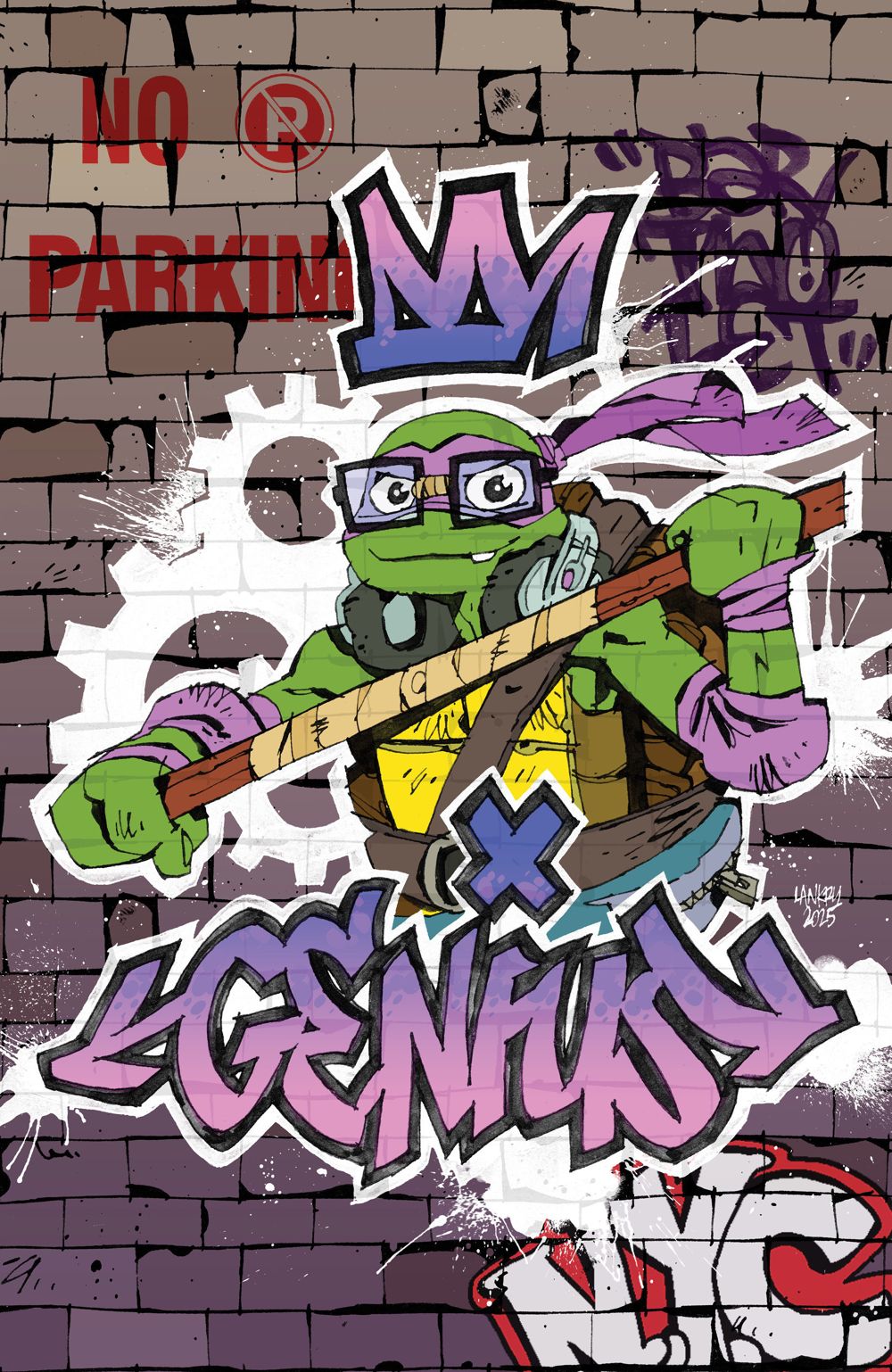 Tales Of The Teenage Mutant Ninja Turtles #2 (Cover C Jon Lankry Mural Full Art Variant)