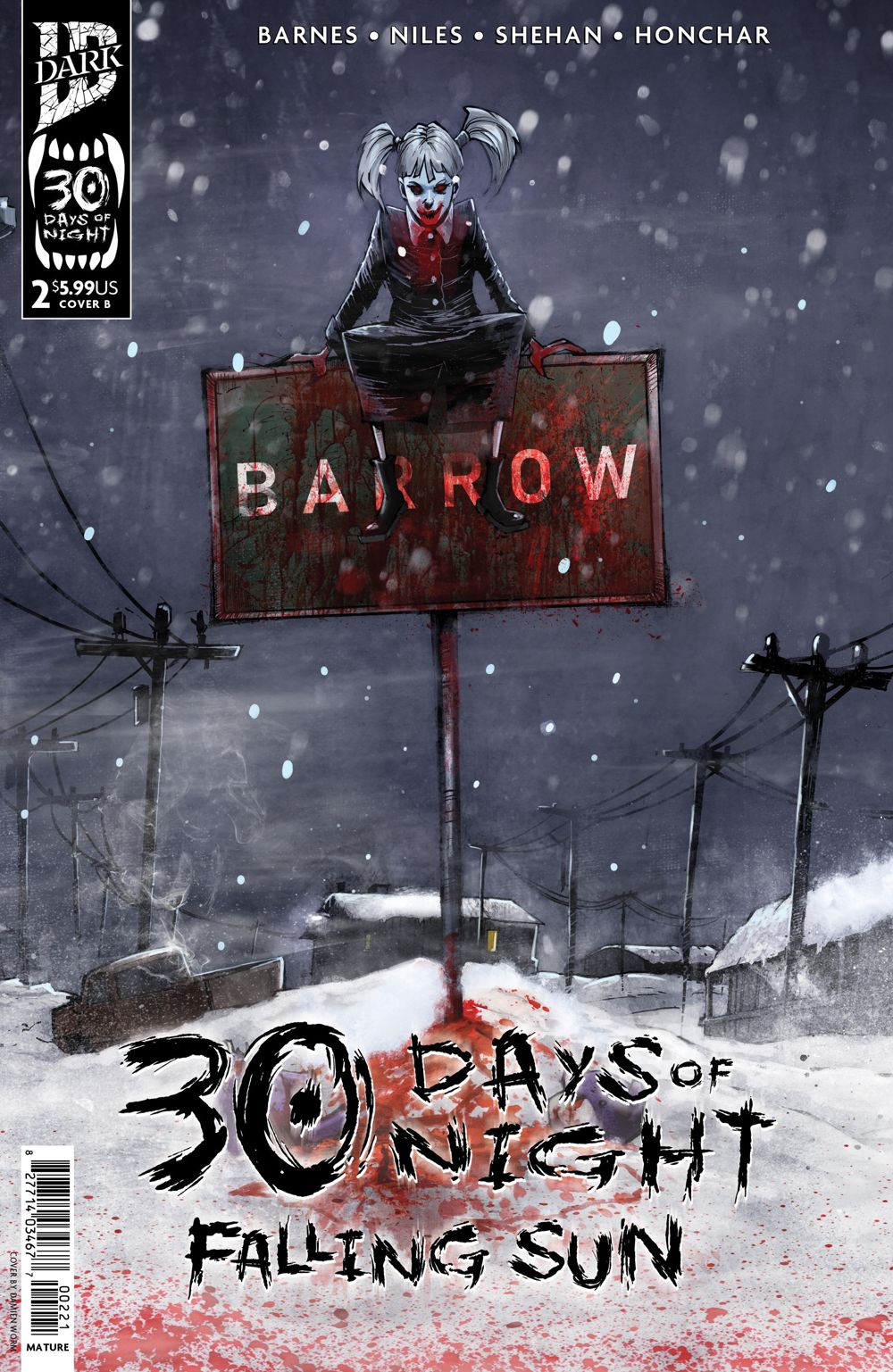 30 Days Of Night Falling Sun #2 (Cover B Damien Worm)