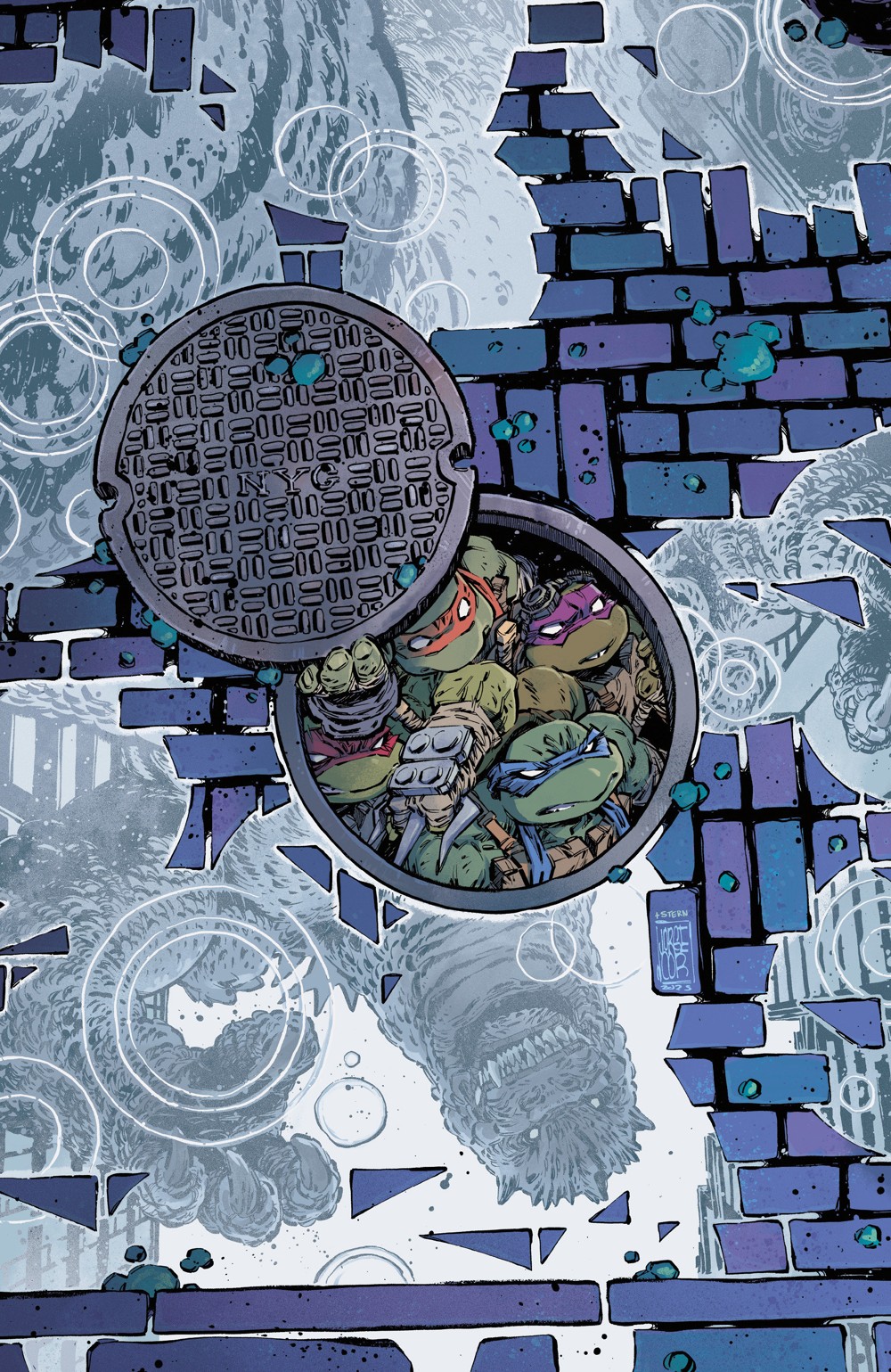 Teenage Mutant Ninja Turtles x Godzilla #4 (Cover D Jorge Corona Full Art Variant)