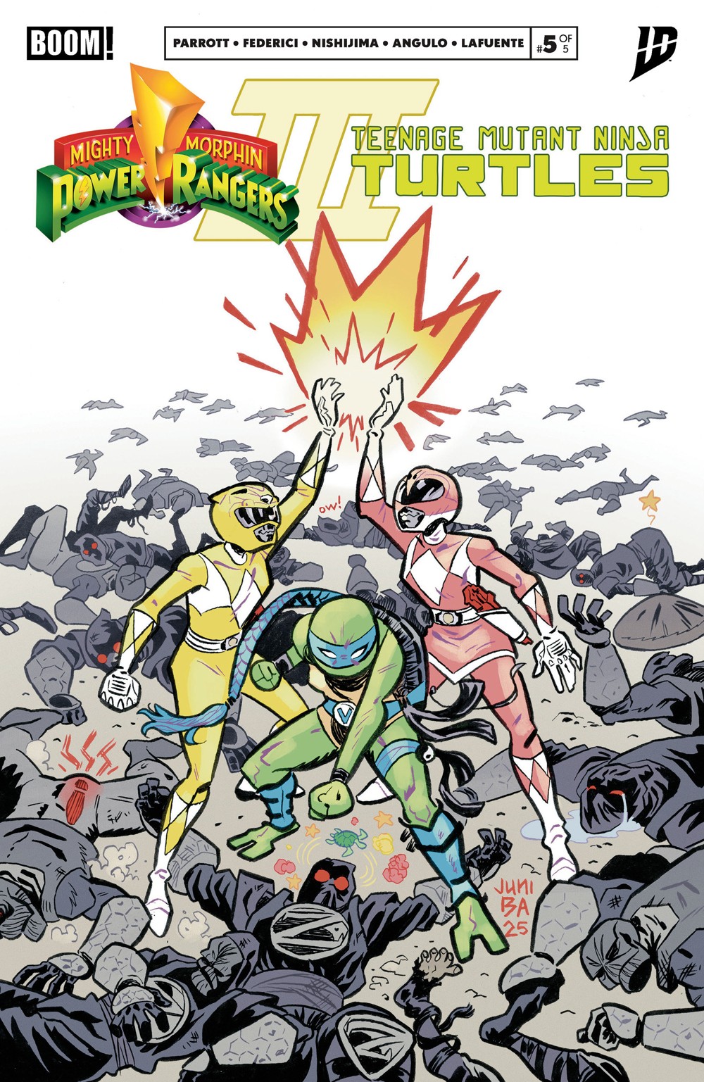 Mighty Morphin Power Rangers/Teenage Mutant Ninja Turtles III #5 (Cover B Juni Ba)