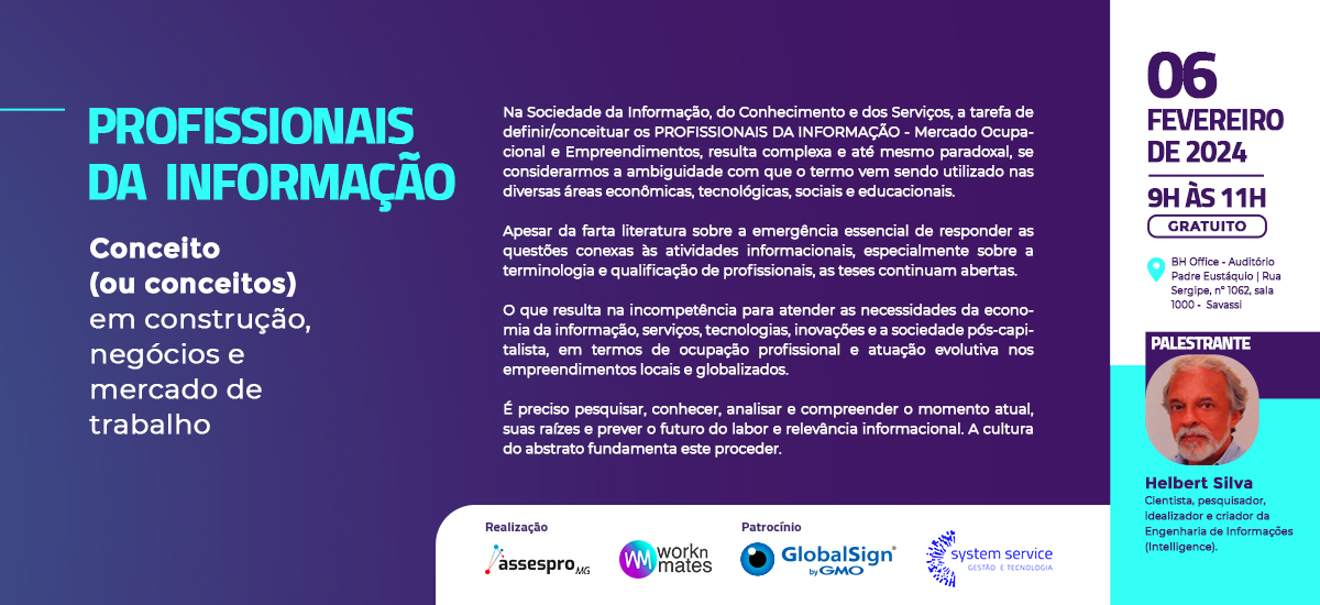 Profissionais da  informação - Conceito (ou conceitos) em construção, negócios e mercado de trabalho