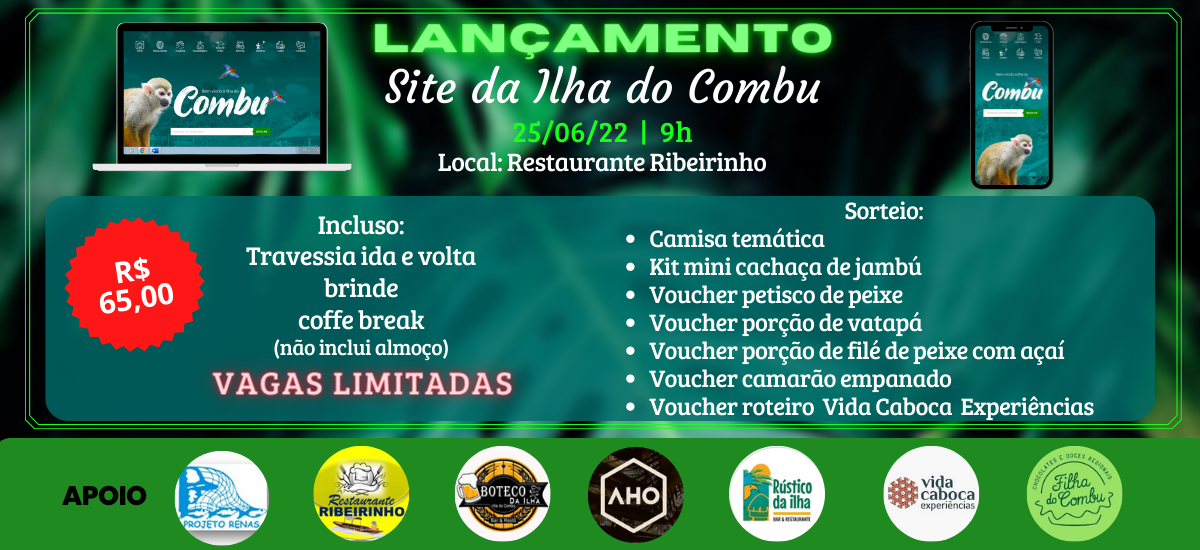 Lançamento do site da Ilha do Combu