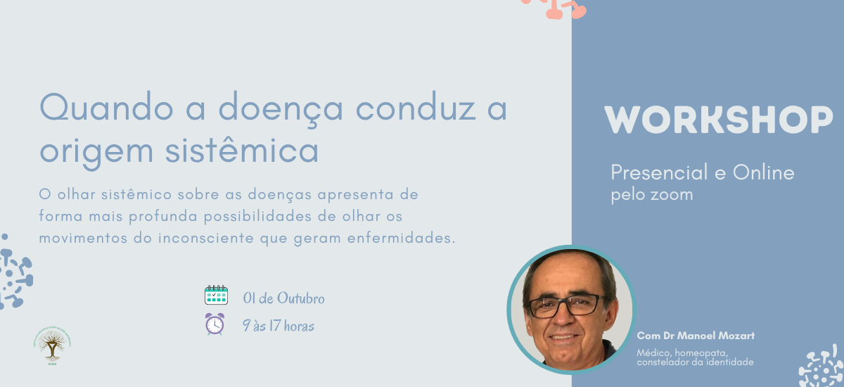 Workshop de Constelação Sistêmica : Doenças e Sintomas com Dr. Manoel Mozart
