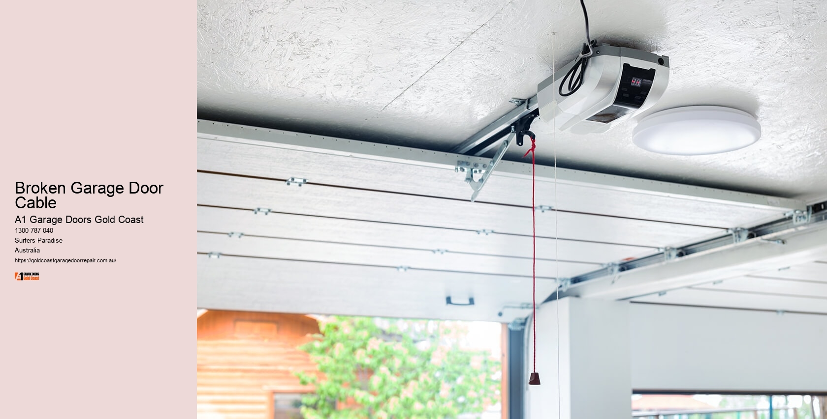 Broken Garage Door Cable