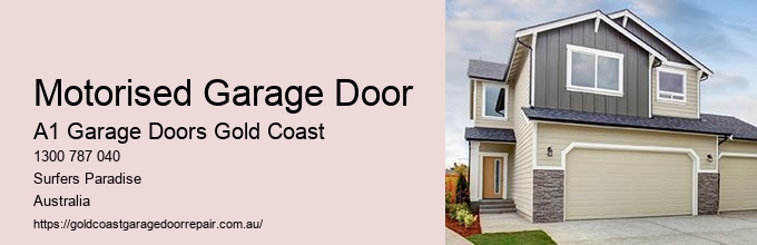 Motorised Garage Door