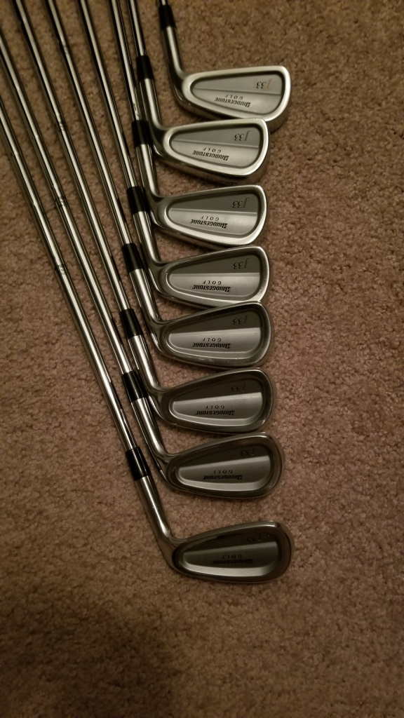 Ensemble fer à repasser droitier BRIDGESTONE J33 FORGÉ 3-9,P