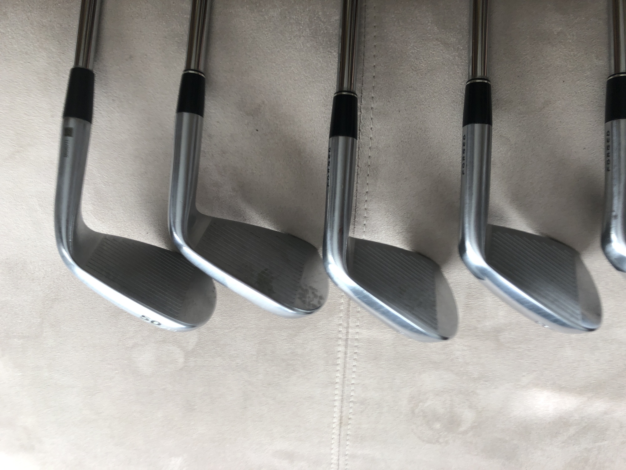 Srixon Z585 5PW irons KBS shafts + Cleveland RTX3 50 degree gap wedge