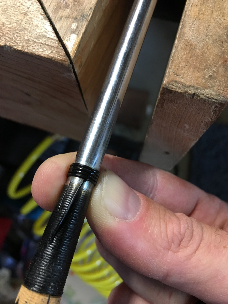 Whipping coming loose from Louisville Golf driver Hickory, Persimmon