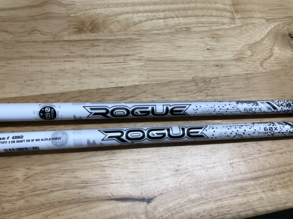 New Aldila Rogue White 130 MSI 80X Driver Shaft – 46" Uncut, X-Stiff, .335 Tip – 88g