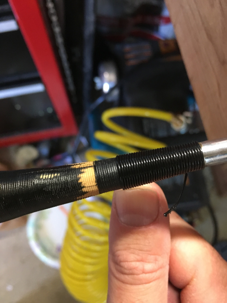 Whipping coming loose from Louisville Golf driver Hickory, Persimmon