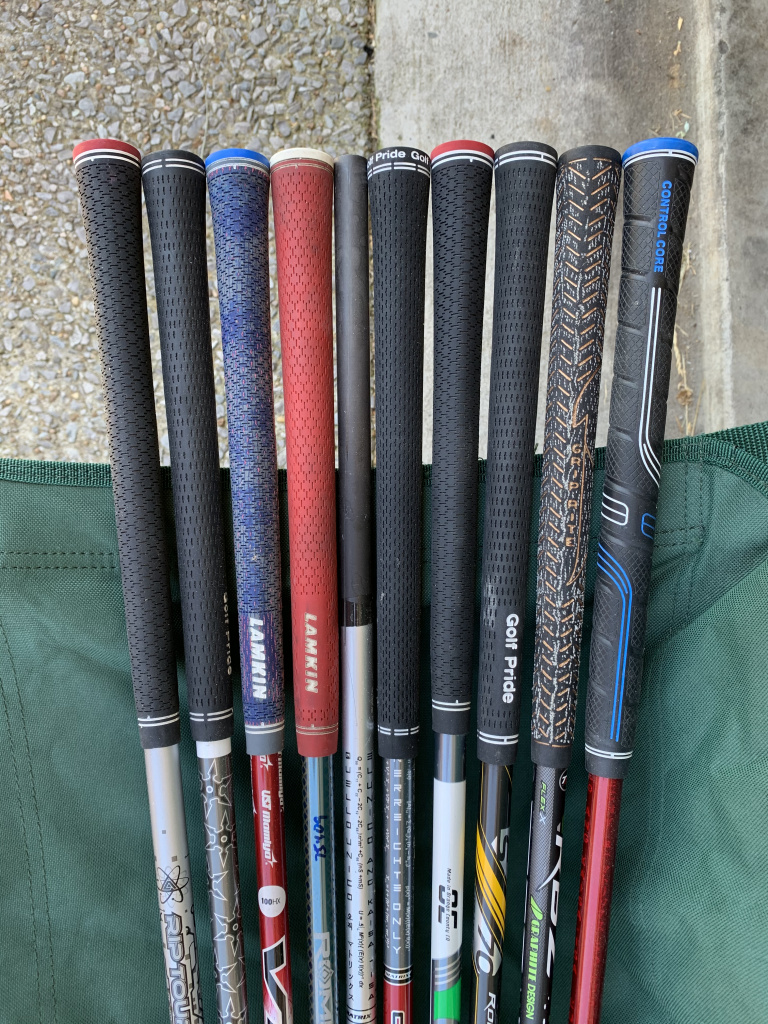  Lot of 10 graphite shafts — 80 For Sale ArchiveFor Feedback Reference GolfWRX