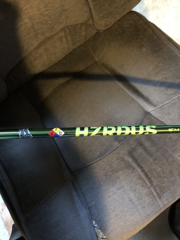 Shaft De Golf Project X HZRDUS Vert Fumée 6.5 TX 70g 39" Pour Bois De Fairway