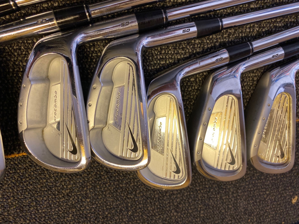 1. Nike Pro Combo OS 3PW w/ProjectX 5.5 shafts. 2. Rifle FCM 5.