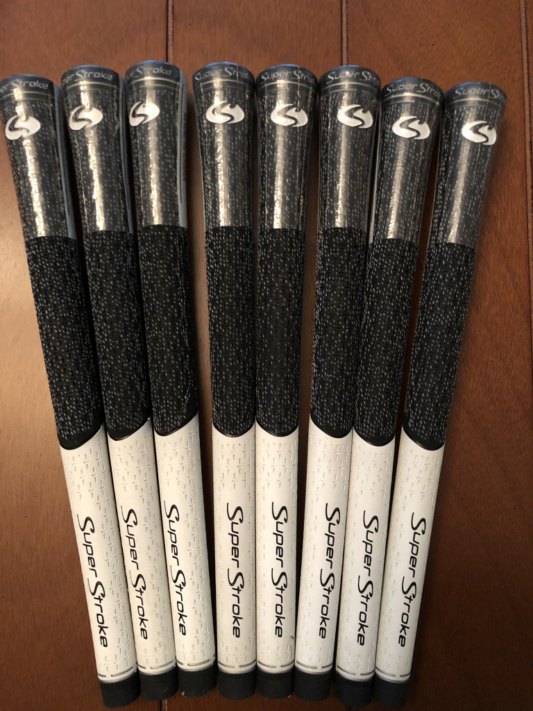 Super Stroke TX1 Half Cord Standard White / Black Grips Set of 8
