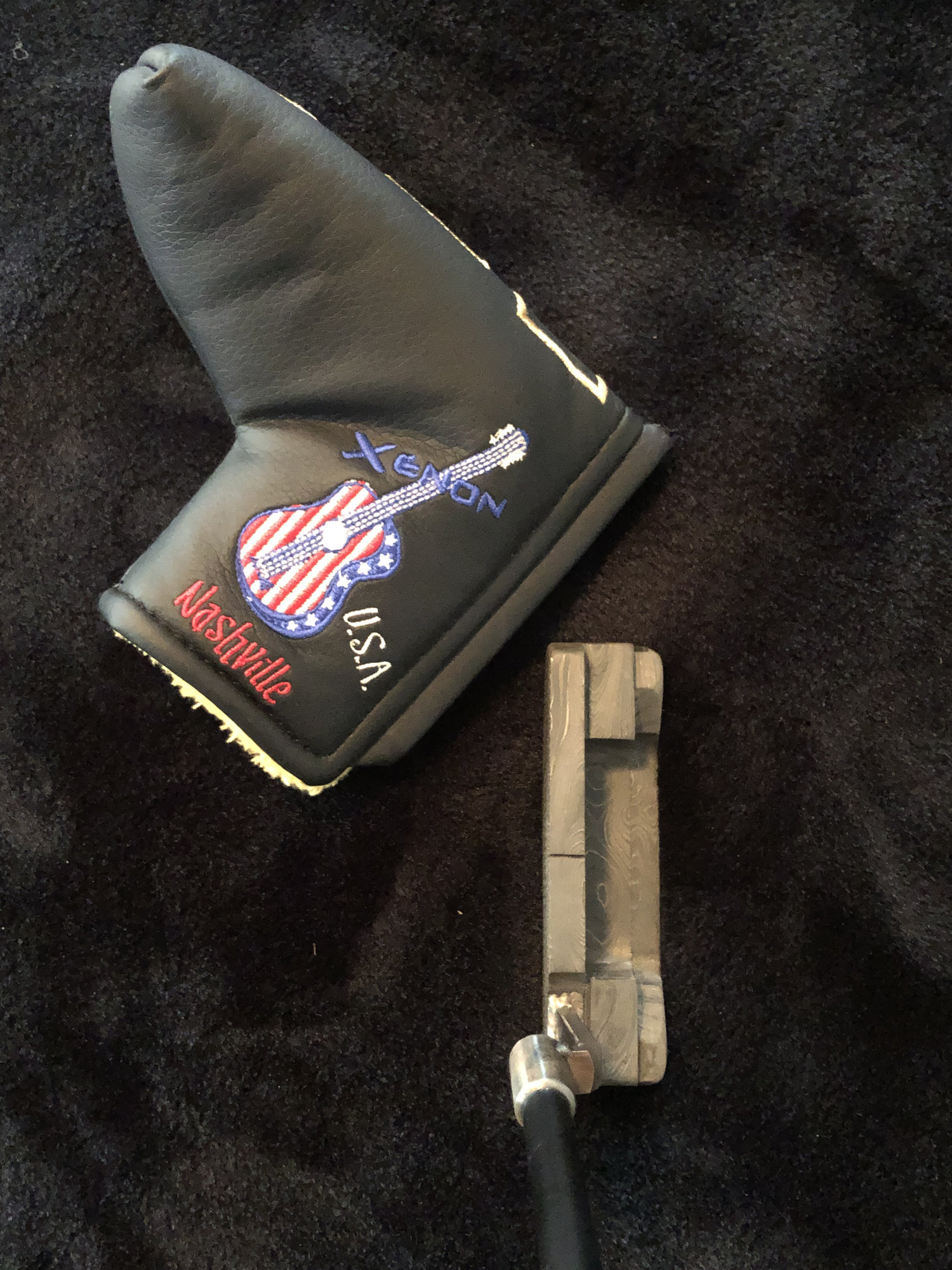 SOLD!!! Custom Damascus Carbon Putter by Lumpy - For Sale Archive-For ...