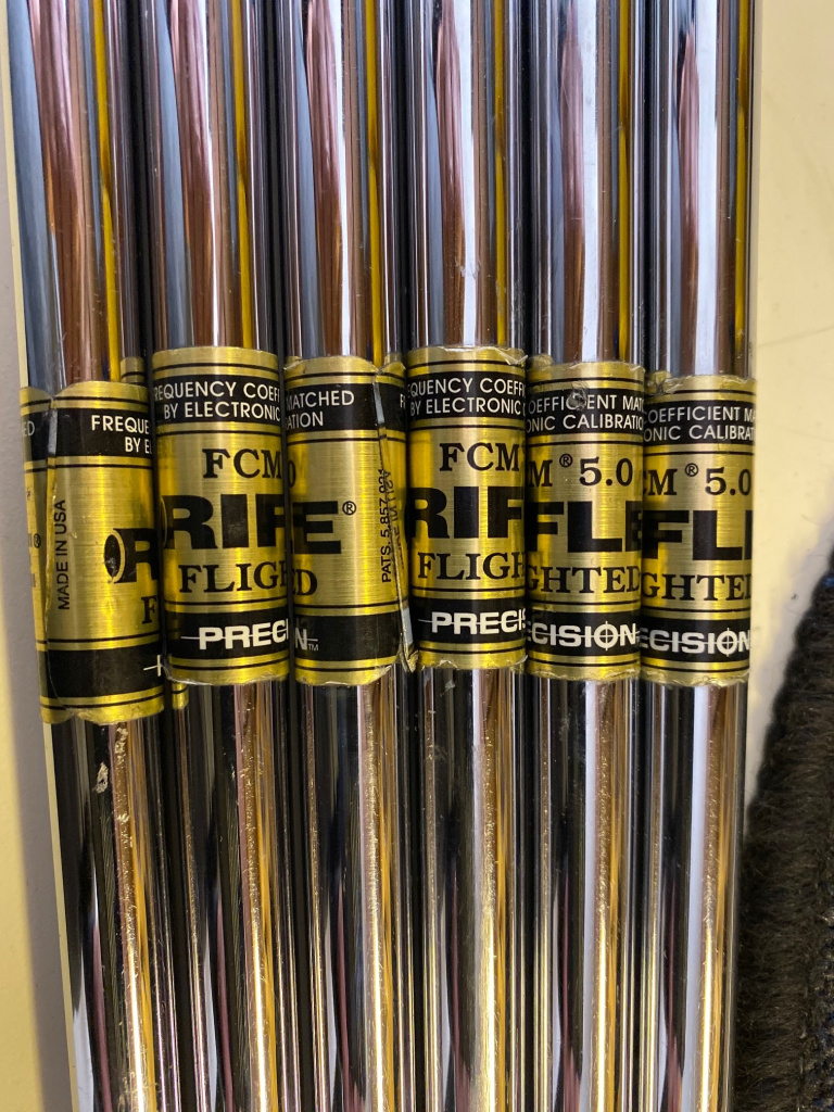 1. Nike Pro Combo OS 3PW w/ProjectX 5.5 shafts. 2. Rifle FCM 5.