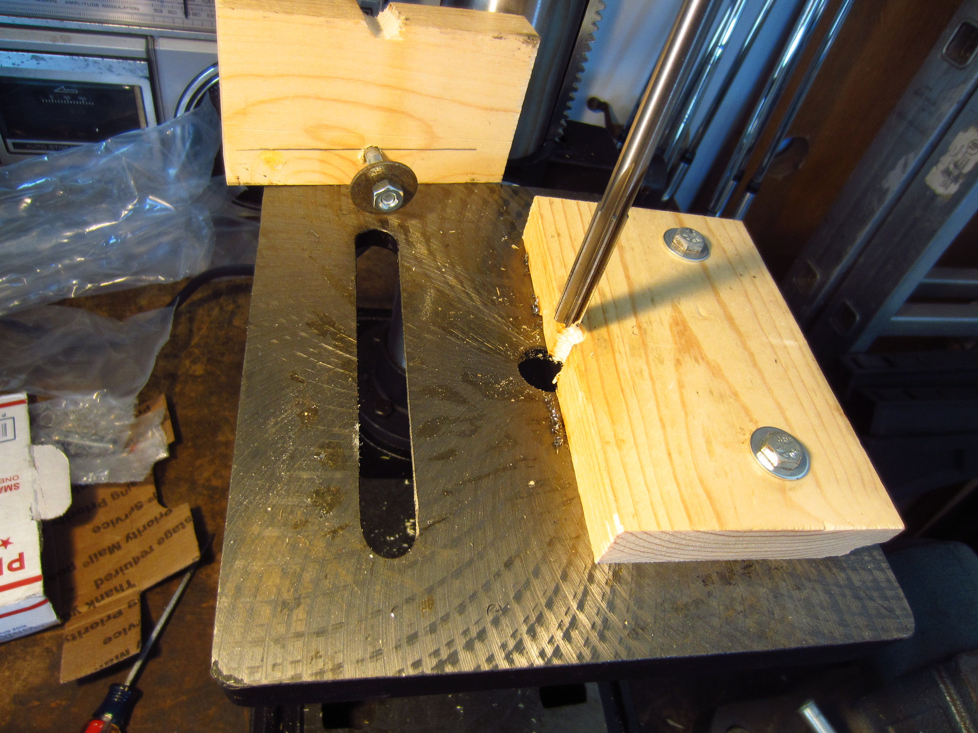 Reaming with drill press and homemade holder WRX Club Techs GolfWRX