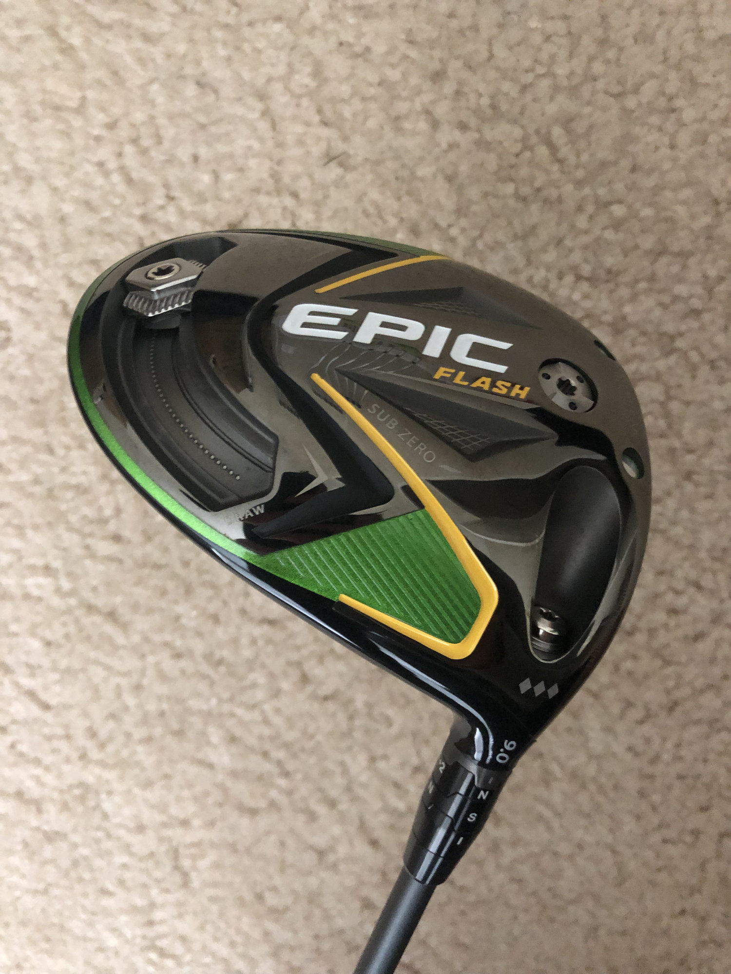 Driver Callaway Elyte Triple Diamond - 9 Degrés - Shaft X-Flex Tour AD DI-6 Orange - Reconditionné - Droitier