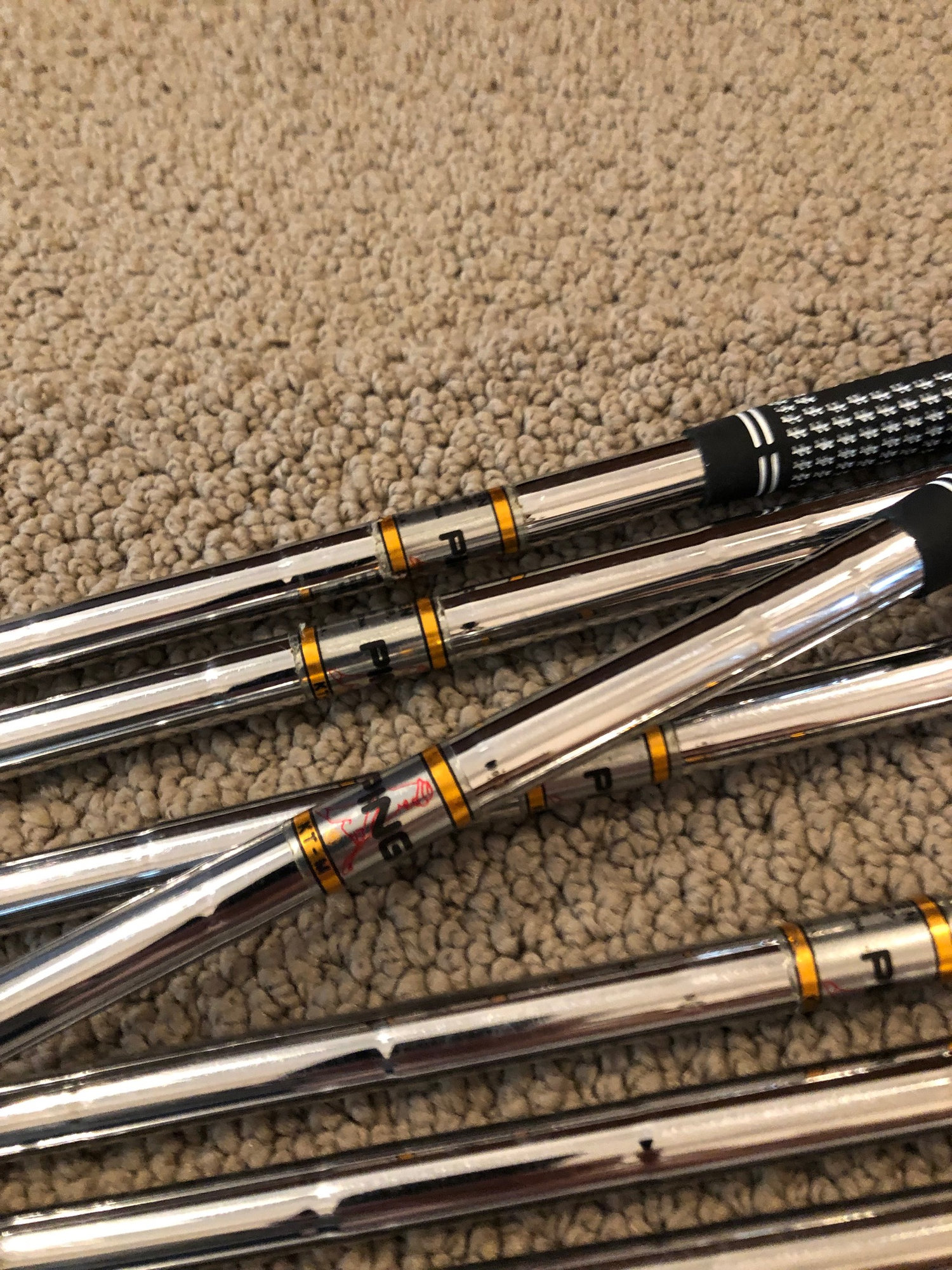 Ping ISI Nickel Irons, 4PW; KTM Shafts Ping ISIK Heads 5SW For