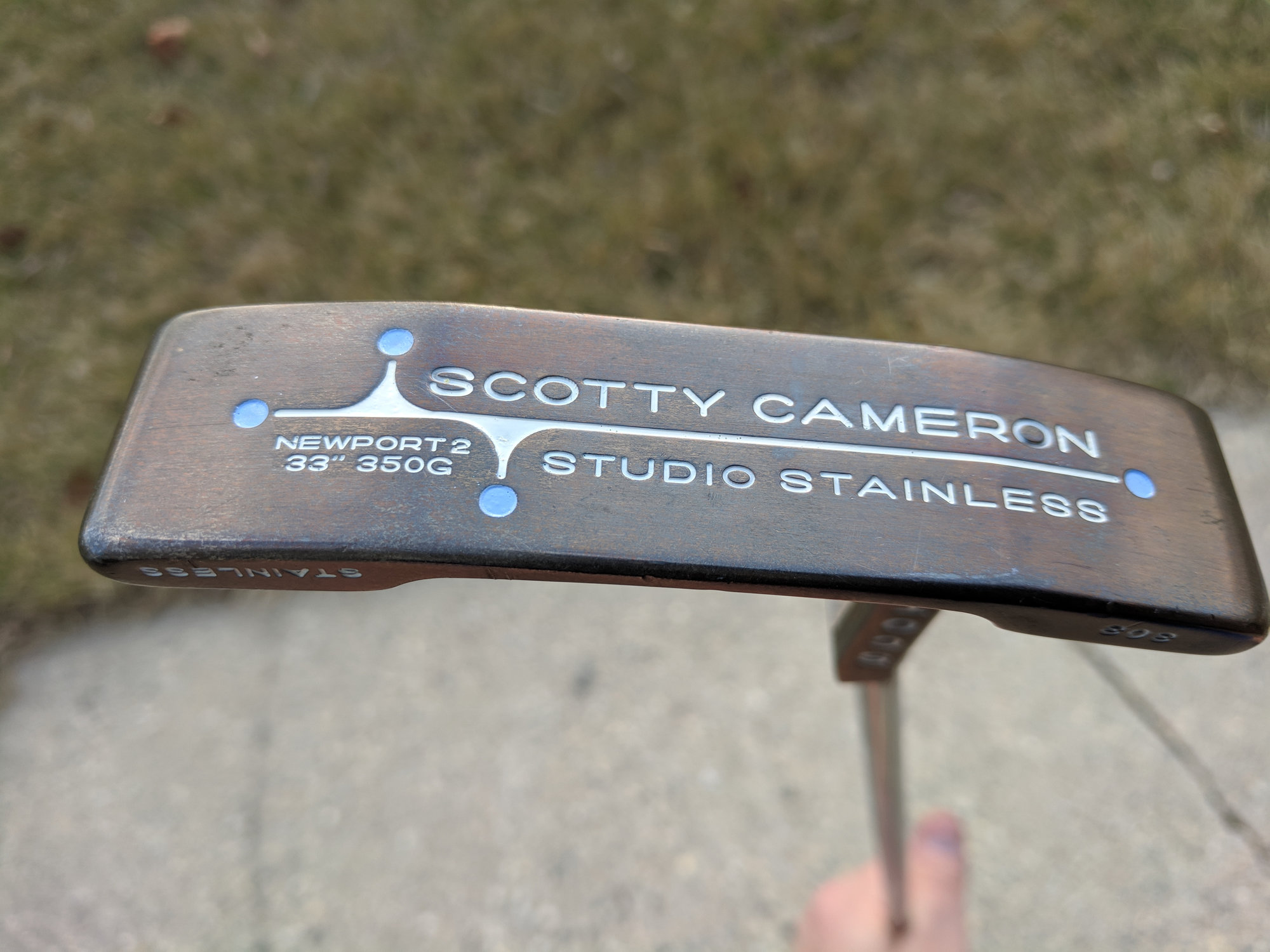 Torched 350g Scotty Cameron Studio Stainless Newport 2 - For Sale