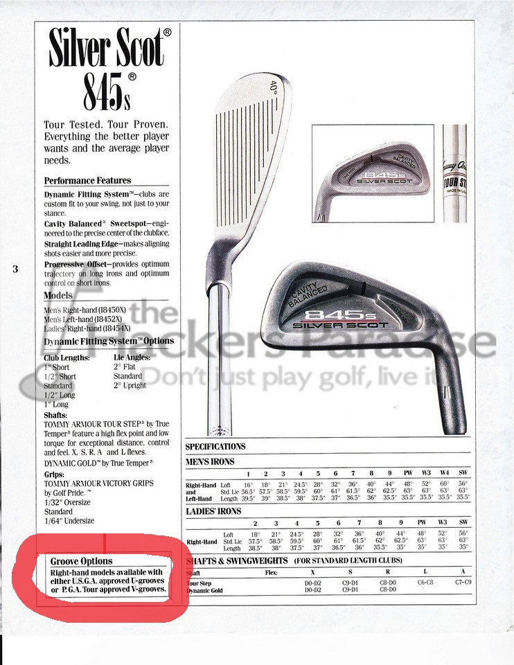 tommy armour 845 pitching wedge