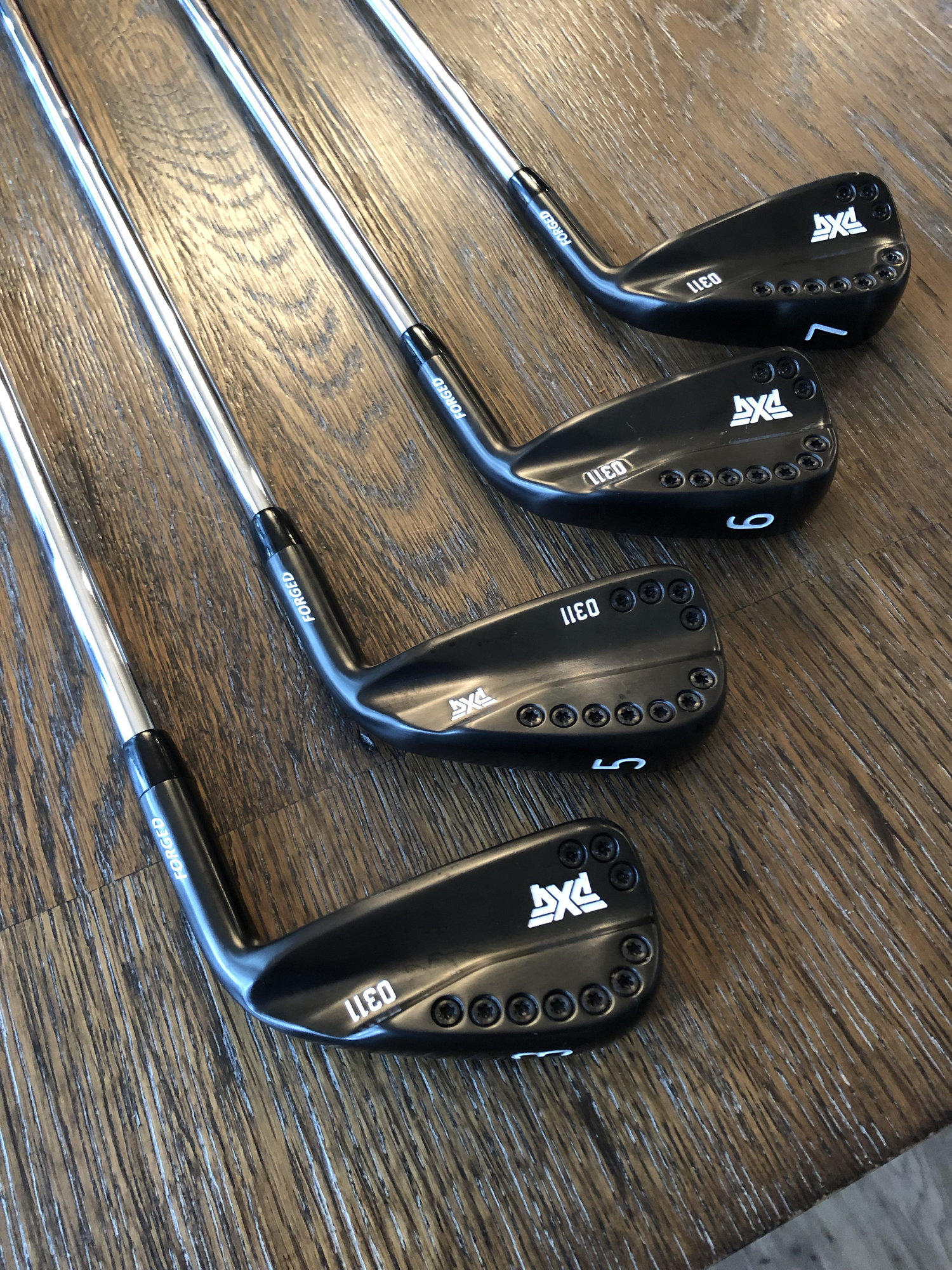Almost new set of PXG 0311 Dark Irons 3, 5GW KBS taper 120 stiff and