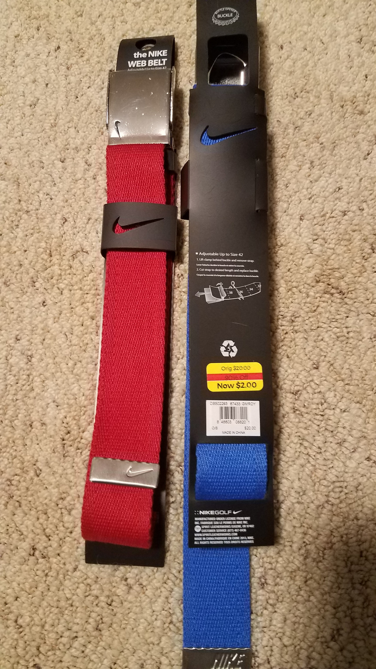 nike web belt