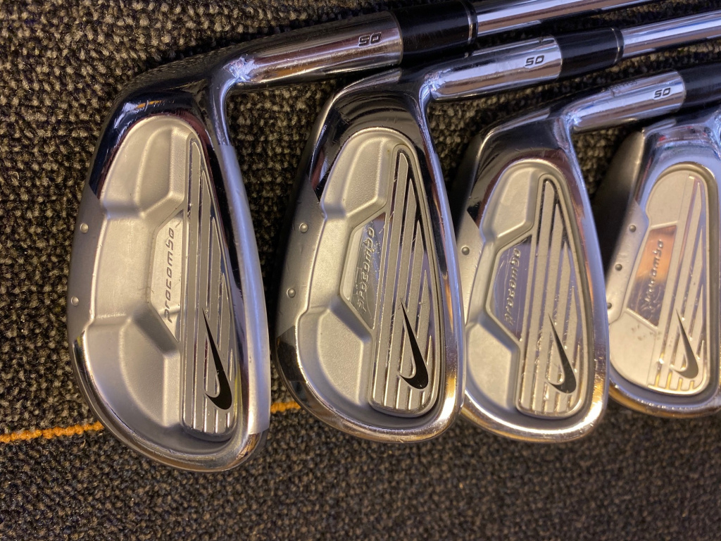 1. Nike Pro Combo OS 3PW w/ProjectX 5.5 shafts. 2. Rifle FCM 5.