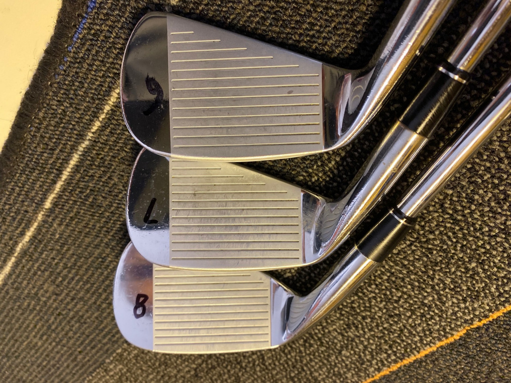 1. Nike Pro Combo OS 3PW w/ProjectX 5.5 shafts. 2. Rifle FCM 5.