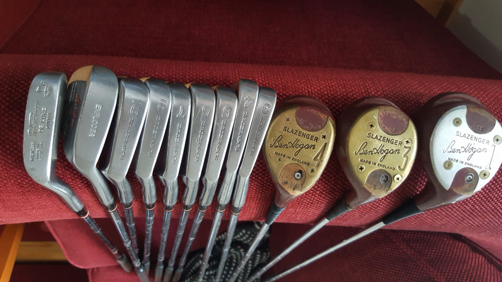 Slazenger Ben Hogan Precision Hickory, Persimmon and Classic Clubs