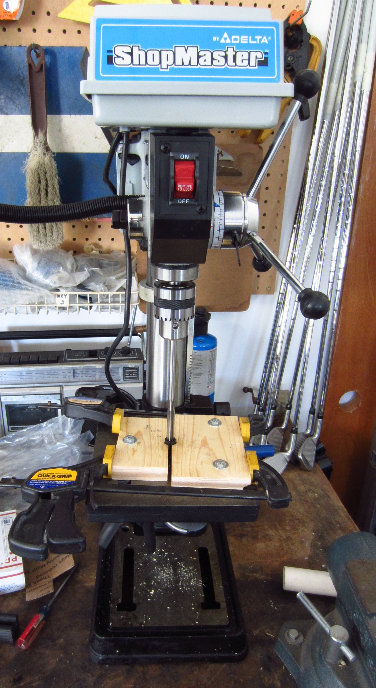 Reaming with drill press and homemade holder WRX Club Techs GolfWRX
