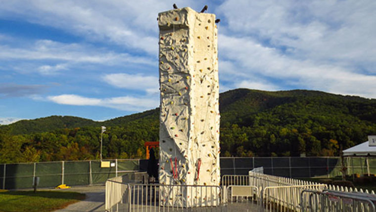 rock climbing wall pre-teen party