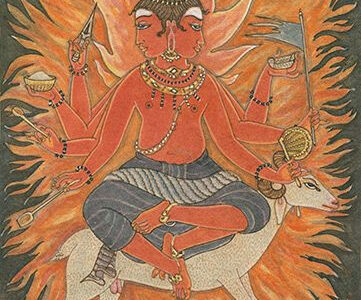 Agni, Lord of Fire, on Ram
