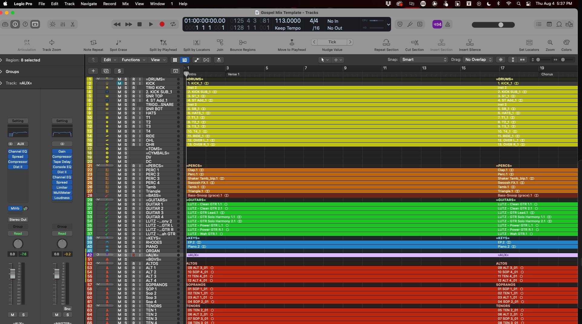 Gospel Mixing Template For Logic Pro! Gospel Producers